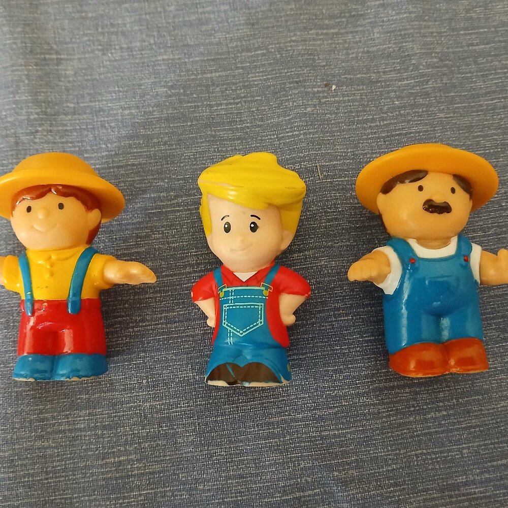 Fisher Price little people figure Farmer x 3